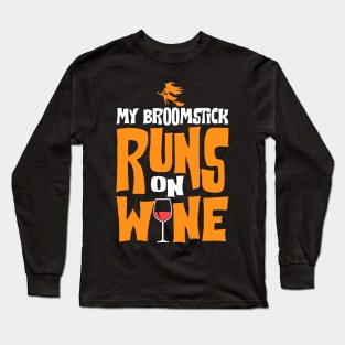 Wining Wicked Witch Halloween Long Sleeve T-Shirt